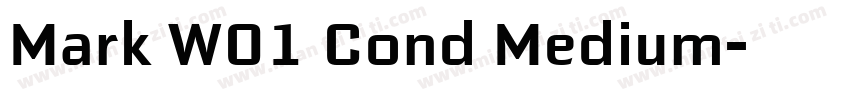 Mark W01 Cond Medium字体转换